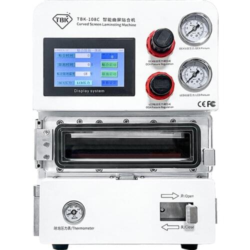 TBK-108C Intelligent Laminating & Bubble-Removing Machine for Smartphone iPhone Mobile Phone Cell Phone 12 Inch Pad Defoaming