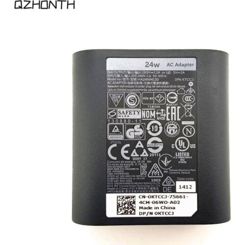 Laptop Used OEM AC Adapter Charger HA24NM130 KTCCJ For Dell Venue 11 Pro 11i 8 7 Tablet 24W