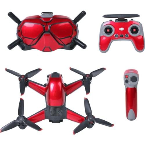1Set Sticker Decal Skin Protector Cover Kits For DJI FPV Drone Goggles V2 Remote Control Stickers Drone Accessories Stickers New