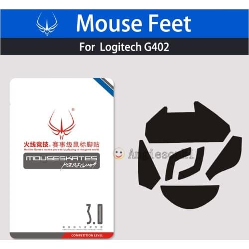 1 pack 2Sets 100% NEW Tiger Gaming Mouse Feet / Skates White 0.8mm for Log.itech G402 Mouse / Mice