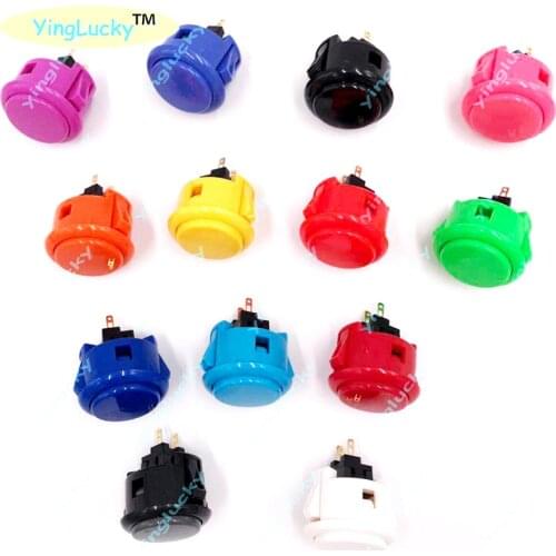 10pcs original sanwa button obsf-30 obsf-24 arcade button 30mm 24mm for pandora box ps3 ps4 raspberry pi
