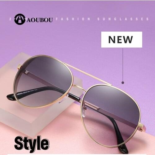 Женские солнцезащитные винтажные очки AOUBOU China At AliExpress