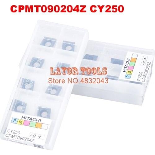 Free shipping HITACHI CPMT090204Z CY250 Carbide Insert cutting tool For Face Mill Cutter AJU/ TJU C20-20-150