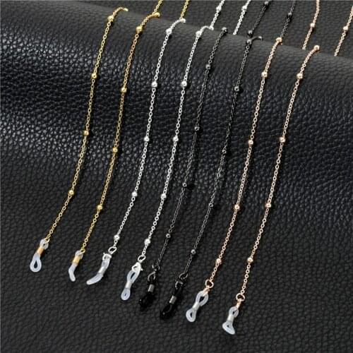 Beaded Eyeglass Glasses Chain for Mask Non-Slip Anti-Lost Sunglasses Reading Glass Lanyards Strap Eyewear Retainer Neck Chains