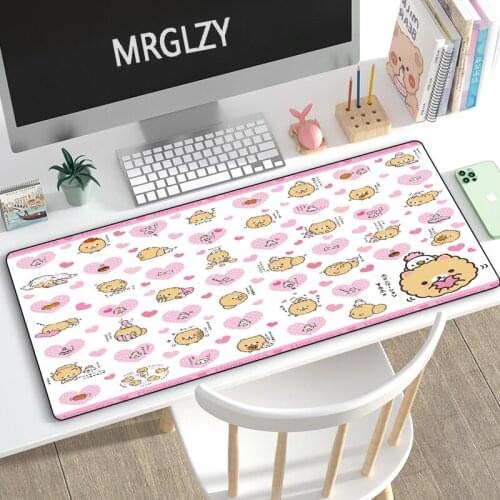 Cute Cartoon Cats Large Pink Mouse Pad XXL Girly Carpet PC Computer Gaming Accessories Mousepads 40*90CM Desk Mat for CS GO LOL