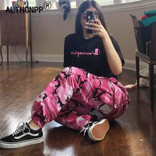 Camouflage Cargo Pants Men Women Hip Hop Streetwear Joggers Pants Sweatpants Camo Pants Pantalon Camouflage Femme