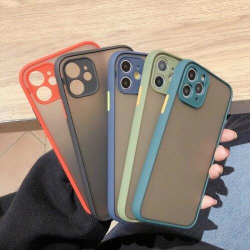 Candy Color Phone Case Camera Lens Protection Phone Cover For iPhone 11 Pro Max 8 7Plus Xr XsMax X Xs Matte Soft Back Cover Gift