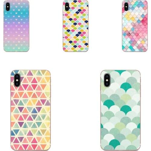 Colorful Polka Dot Mobile Mermaid For Samsung Galaxy A51 A01 A81 S9 S8 Plus S20 S10 Plus A50 A70 A40 A71 Soft Print Phone