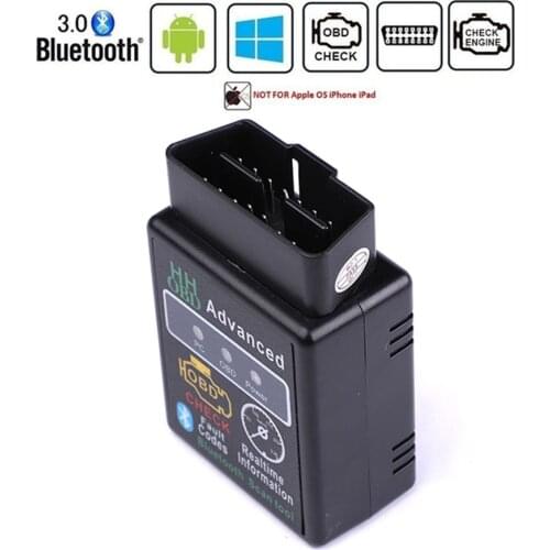 VEHICAR HH OBD ELM327 Bluetooth OBD2 CAN BUS Check Engine Car Auto Diagnostic Scanner Tool Interface Adapter For Android PC