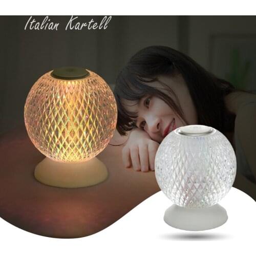 Italian Kartell Desk Lamp USB Touch Sensor Bar Light Decor Restaurant Table Lamps Romantic Nightlight Fixture Bed Lamp