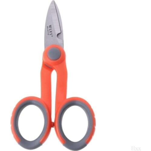 5-1/2" Multipurpose Electrical Shears Fiber Optic Kevlar For Cut Electrical Wire Hxx