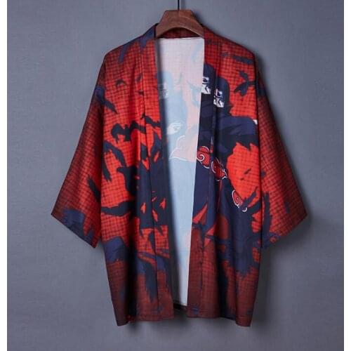 2020 Fashion Anime Costume Sun-proof Coat Japanese Summer Kimono Cardigan Kimono Loose Thin Outer Garment