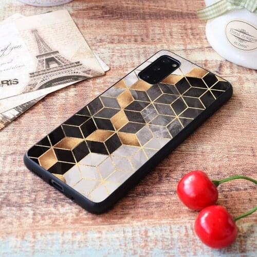For Samsung Galaxy Smoky Cubes Soft TPU border Samsung Galaxy Case
