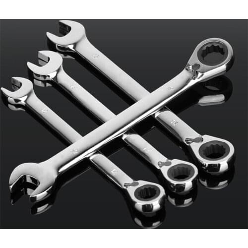 Keys set Wrench Multitool Flexible Pivoting Head key Reversible Ratchet Combination Spanner Metric Tool Car Repair Tools