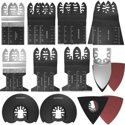 40Pcs Oscillating Multitool Saw Blade Kit Set For FEIN BOSCH Makita Multi Tool B1 Renovator Power Tools Accessories