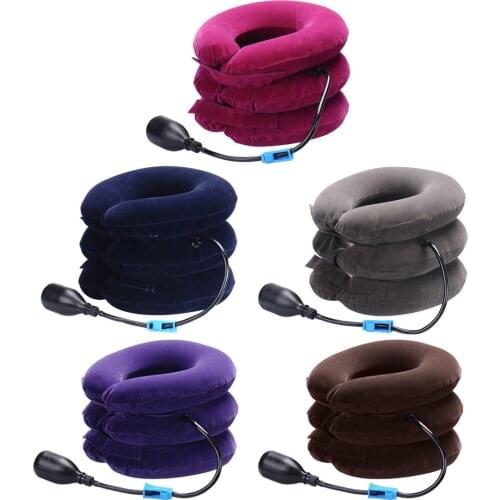 Neck Stretcher Inflatable Air Neck Traction Apparatus Device Medical Devices Orthopedic Collar Pillow Pain Stress Relief Tractor