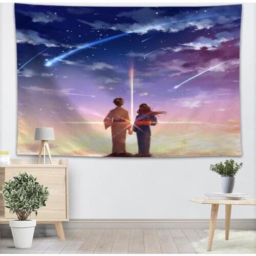 Custom Wall Tapestry Wall Hanging Tarot Custom Tapestry Plant Kimi no Na wa Your Name Tapestry Mandala Home Decor Large size