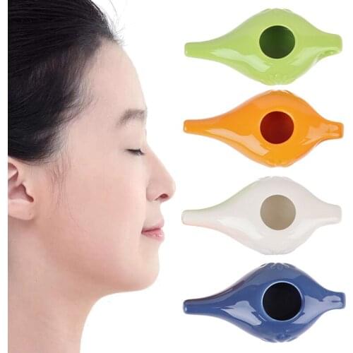 Neti Pot Cleaning Washing Nose Changer With Ceramic Stuff Nasal Oral Irrigator