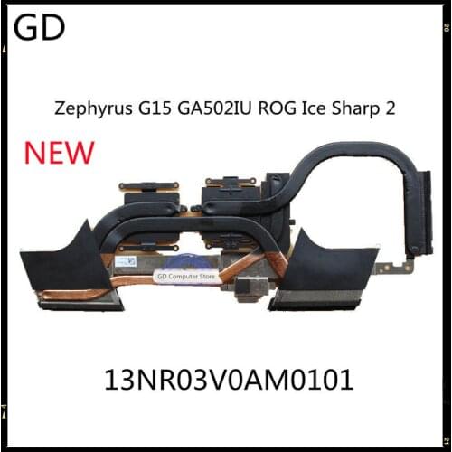 GD New Original For ASUS Zephyrus G15 GA502IU ROG Ice Sharp 2 Laptop Cooling Heatsink Fan 13NR03V0AM0101 Full Tested