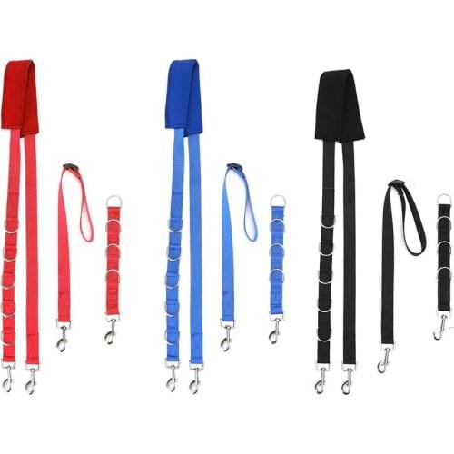 Dog Collar Adjustable Dog Leash Grooming Belly Strap D-rings Bathing Band Free Size Pet Traction Belt Dog Harness Pet Supplies