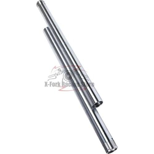 Front Fork Inner Tubes 1 Pair Shock Pipes Silver For Yamaha FZ250 1HX