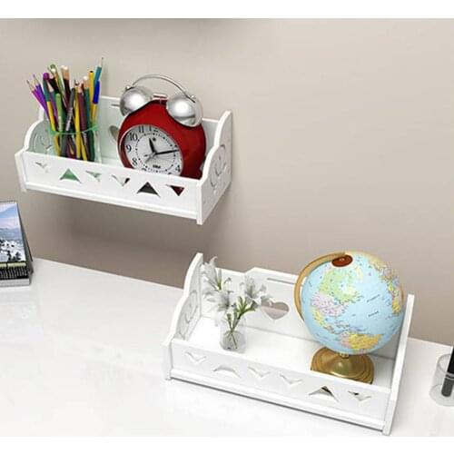 Shelf wall-mounted free punching bathroom bedroom living room bathroom wall decoration rack storage rack kitchen Organizer