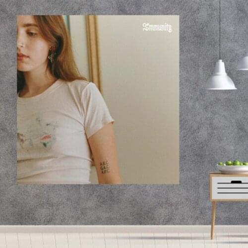 Frame Clairo Immunity Print Home canvas painting Poster Album Cover Music Art decor Silk Gift idea home decor