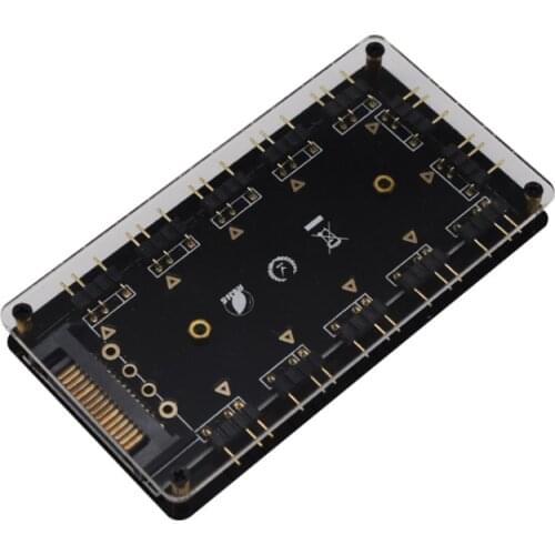 12V 4pin RGB AURA 5V 3 Pin ARGB RGBW Cable Splitter Hub Case W/ Tape & Extension Cable Adapter LED Strip Light PC RGB Fan Cooler