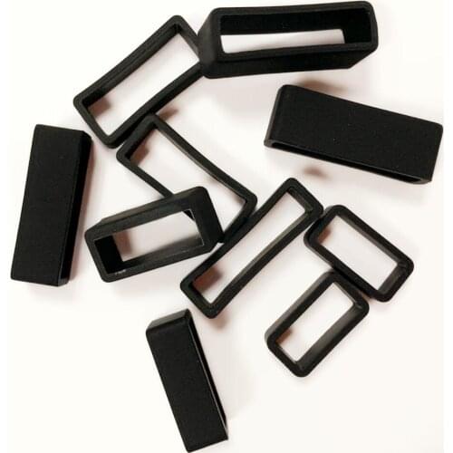 4Pc Watchbands 12 14 16 18 20 22 24 26 28 30mm Strap Loop Ring Silicone Rubber Watch Bands Accessories Holder Locker