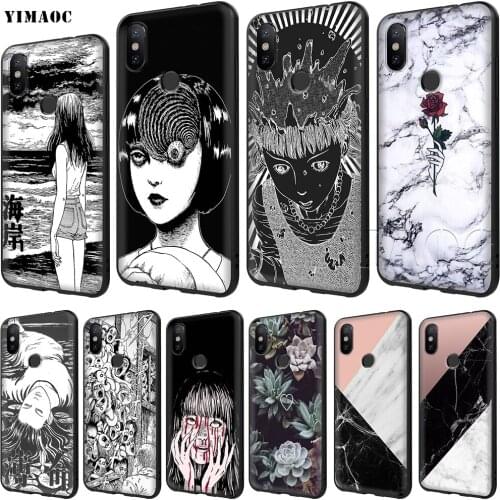 Junji Ito Tees Horror Case for Xiaomi Redmi Note 4 4x 4A 5 5A 6 7A 8 8T Pro Prime Plus K20 K30 Poco X2