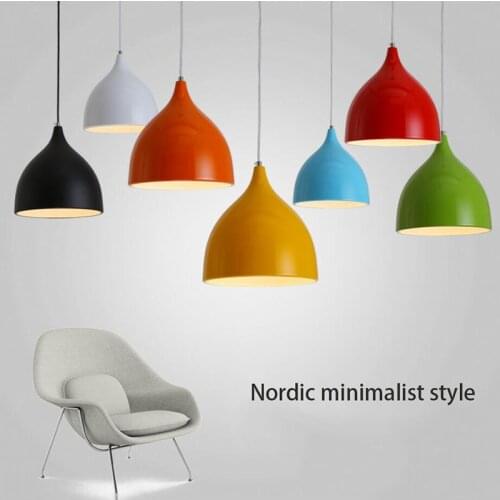 Nordic minimalist restaurant fashion single head chandelier dining table lamp aisle living room bar chandelier