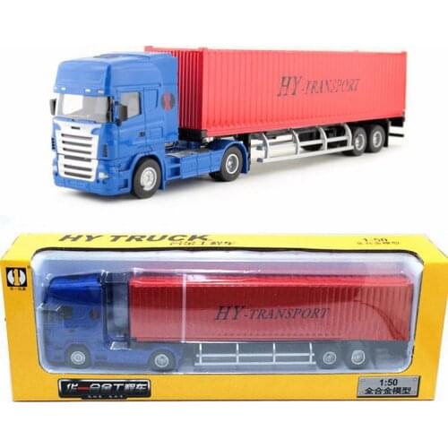 Alloy heavy container truck model,1:50 high simulation truck truck toy,exquisite original packaging,free shipping