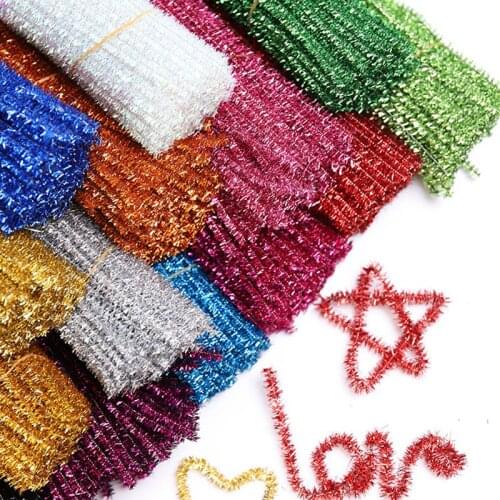 100 pieces of multi-color DIY iron wire tops Kindergarten creative crafts party party Christmas decoration materials supplies