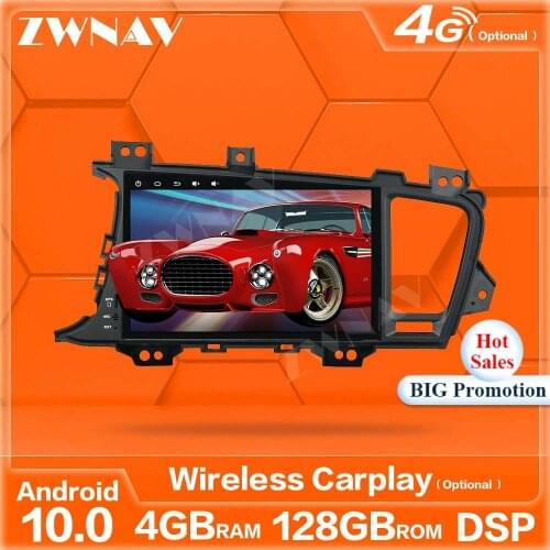 128GB Carplay Android 10 Screen Multimedia Player For KIA Optima K5 2010 2011 2012 2013 GPS Auto Audio Radio Stereo Head Unit