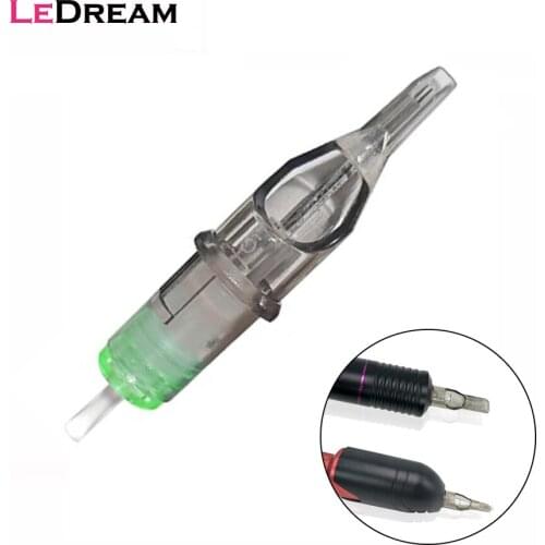 20pcs Disposable Colorful Tattoo Cartridges Needles Round Liner RS For Tattoo Rotary Pen Sterilized Permanent Lip Eyebrow Makeup