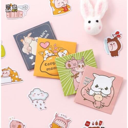 45pcs/Pack Sticker DIY Decoration Paste For Creative Hand Account Scrapbooking Stationery School Supplies