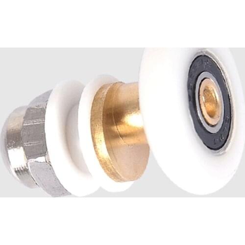 8 PCS Shower Room Pulley Sliding Door Rollers Runner Wheel 27mm Wheel Diameter