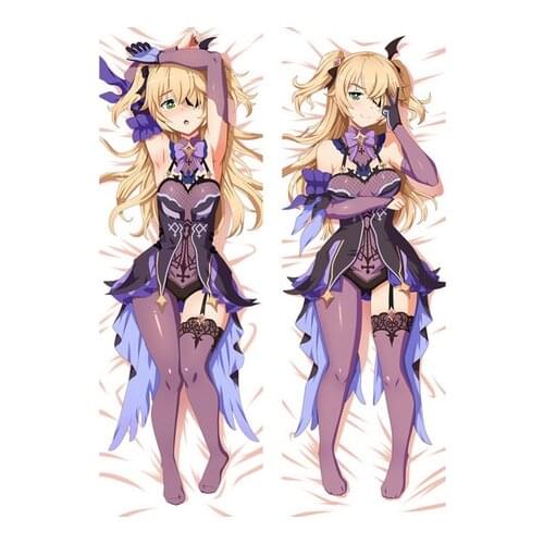 Anime HOT 2021 update hot manga Genshin Impact key roles klee nana & Lumine anime Dakimakura body Pillow case cover 50X150CM New