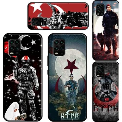 Turkey Flag Soldier Case For Xiaomi Mi 11 Lite 10 9 9T 10T Pro A3 11 Ultra POCO M3 X3 Pro F2 F3 Phone Fundas
