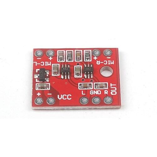 DC3-6V Double channel Electret Microphone Amplifier Amp Microplate Board Module MAX9812L