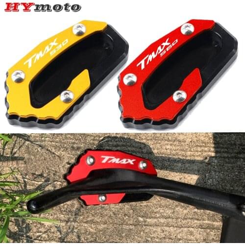 For Yamaha T-MAX TMAX 530 560 SX DX TMAX530 TMAX560 XP530 Tech-Max Motorcycle Kickstand Side Stand Extension Pad Enlarge Plate