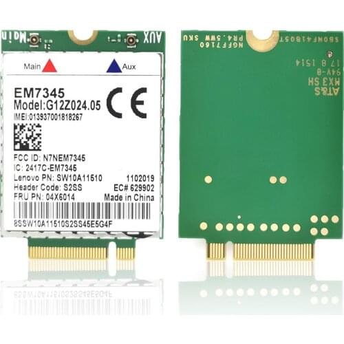 EM7345 LTE 4G Card Module LTE WWAN HSPA 4G Module FRU For 04X6014 T450 X250 X240 T440L440