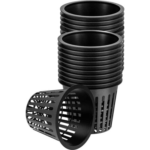 45 Pieces Hydroponic Net Pots, Plastic Net Pot for Garden Balcony Hydroponics and Soilless Culture (8Cm)