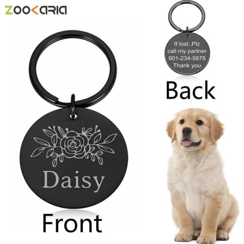 Cat Dog ID Tag Free Engraving Dog Collar Pet Charm Pet Name Pendant Bone Necklace Collar Puppy Cat Collar Accessory