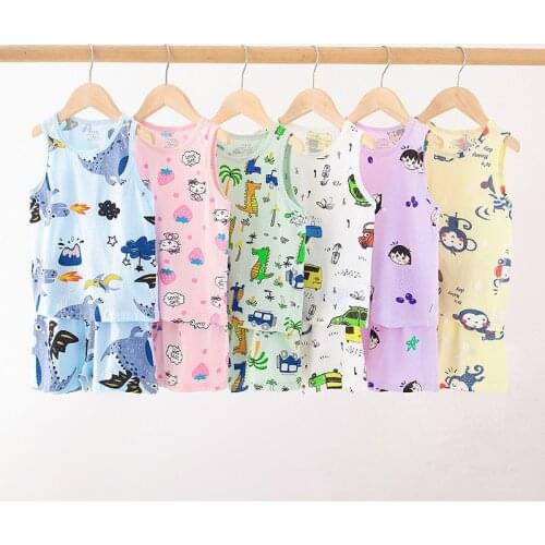Summer Baby Clothes Suit Children Breathable Boys Girls Cartoon T-Shirt Shorts Outfits Toddler Casual Clothing Tracksuits