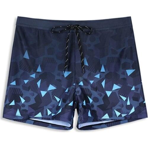 Hot Sellers mens Printed Geometric pattern swimming trunks High quality beach pants Large home stretch shorts