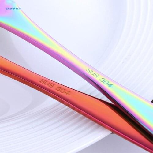 P15D Stainless Steel Sauce Spoon Long Handle Duck Mouth Salad Coffee Spoon Scoop Tableware Cooking Tool Chef Mini Cake