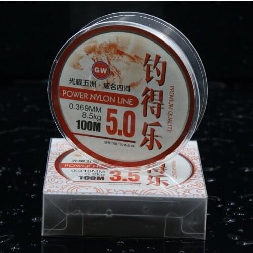 GW The Best Monofilament Nylon Fishing Line 100m Fishing Line Bass Carp Fish Fishing Accessories Mainline Tippet