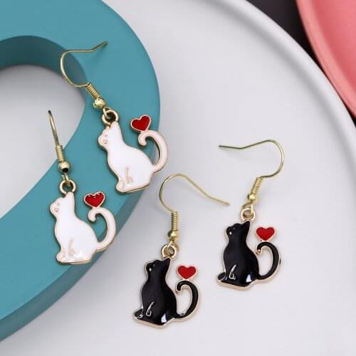 1 Pair Metal Butterfly Cat Dinosaur New Acrylic Minimalist Dangle Earring Polychromatic Bear Drop Earrings For Women Or Girls
