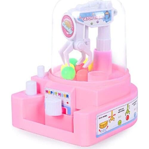 2020 New Mini Claw Machine Kids Grab Ball Candy Doll Machine Toy for Kids Toys Gift